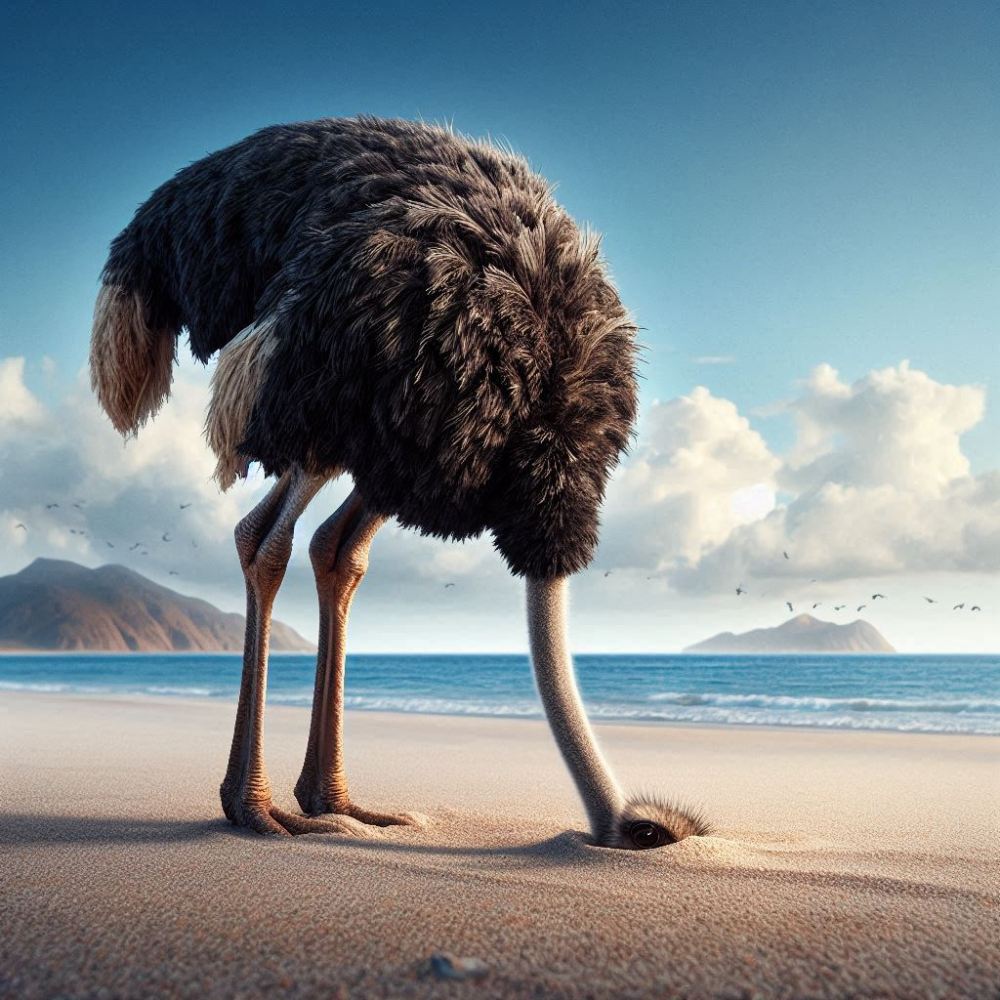 Contrar concepţiei greşite a multor oameni, struții nu își bagă capul în&nbsp;nisip❗👁️